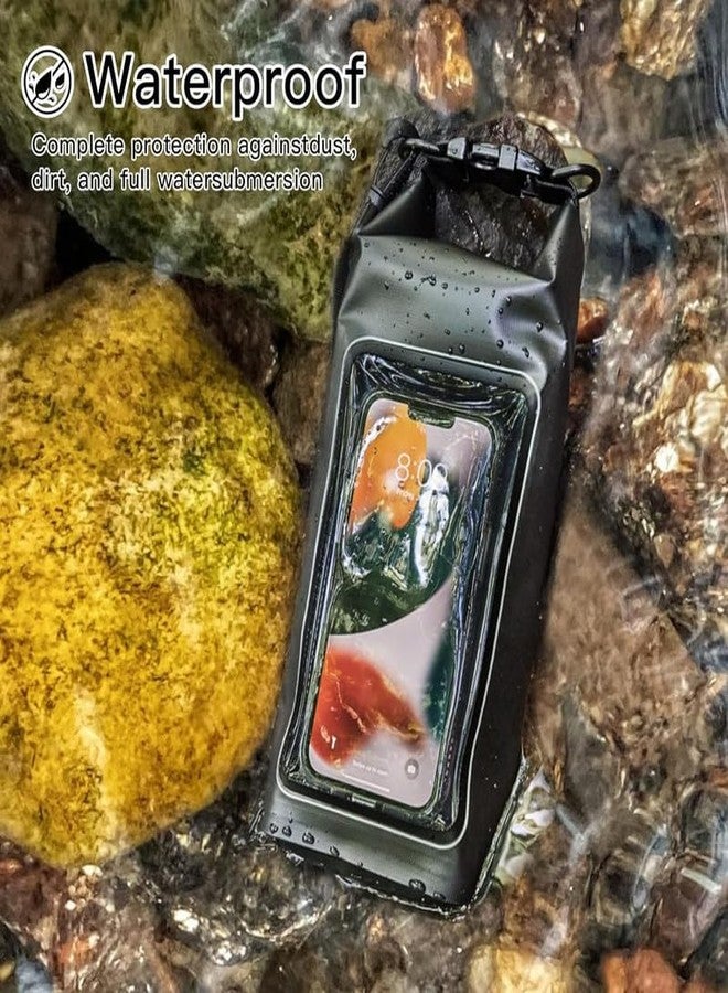 GNOLY حقيبة معدات متينة مقاومة للماء سعة 2 لتر من GNOLY - تطفو على الماء - نافذة أمامية شفافة لاستخدام الهاتف فورًا - مثالية لرحلات الحدائق المائية والغطس وركوب القوارب (قطعة واحدة) - Image 5